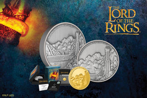 The latest release in our THE LORD OF THE RINGS™ Middle-earth series is here! Made from wonderful pure gold & silver, these coins showcase the eerie landscape of the mighty Black Gate and Tower of the Teeth in Mordor!