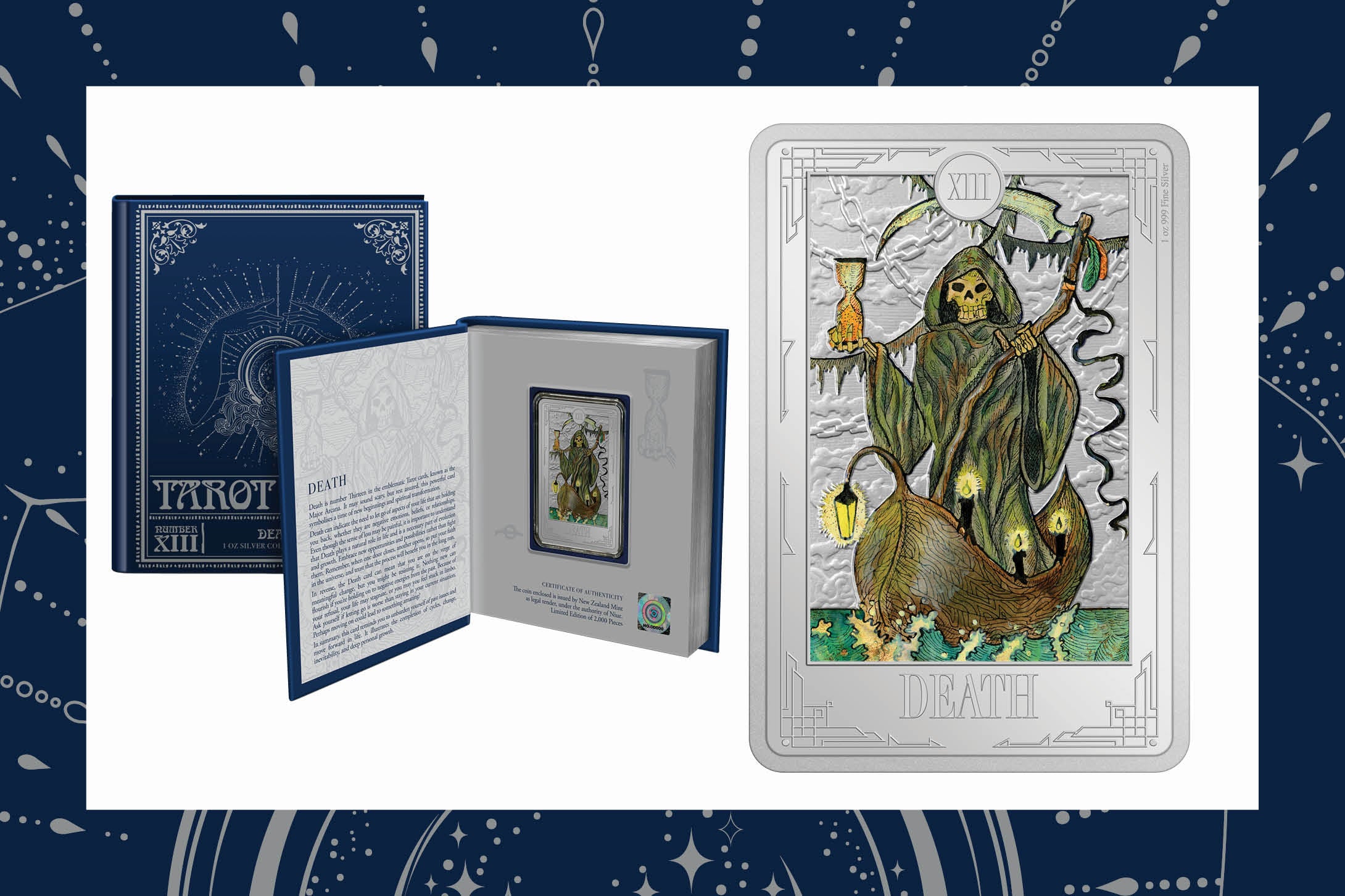 Embrace Change with the Death Tarot Card Coin! | New Mint