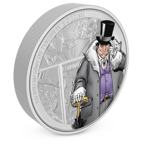 DC Villains – THE PENGUIN™ 3oz Silver Coin with Milled Edge Finish.