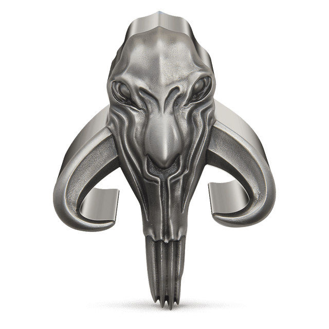 The Mandalorian™ – Mythosaur™ 5oz Silver Shaped Coin .