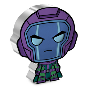 Unleash timeless power with the Kang the Conqueror Chibi® Coin! Meticulously detailed portrayal of Kang the Conqueror, capturing the essence of the iconic Marvel character in his green and purple suit. Limited edition of 2,000 worldwide! - New Zealand Mint