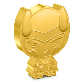 Marvel – Loki 1oz Silver Chibi® Coin Gilded Version - 10 Available for Every Chibi® Coin Release!