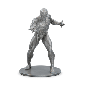Spider-Man – 140g Silver Miniature Featuring Webcasting Pose.