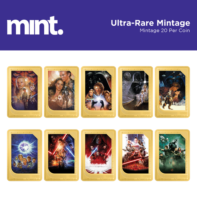 mint Trading Coins – Star Wars™ - Ultra-Rare Mintage.