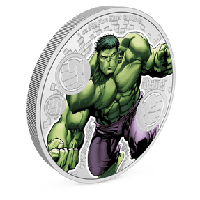 Marvel – Hulk 1oz Silver Coin with Milled Edge Finish.