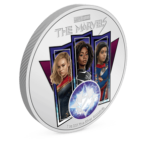 Marvel – The Marvels 1oz Silver Coin with Milled Edge Finish.