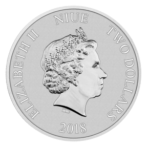 Ian Rank-Broadley effigy of Her Majesty Queen Elizabeth II 2018 $2