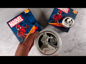 YouTube Unboxing of Marvel Spider-Man 1oz Silver Coin.