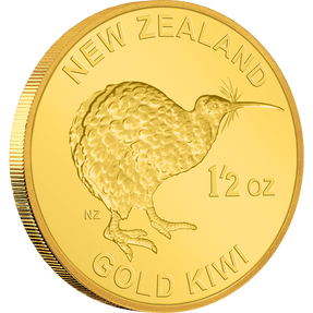 1/2oz Gold Kiwi Medallion