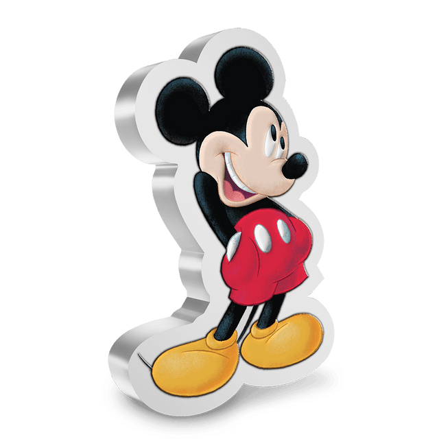 Disney Mickey Mouse 1oz Silver Shaped Coin - New Zealand Mint