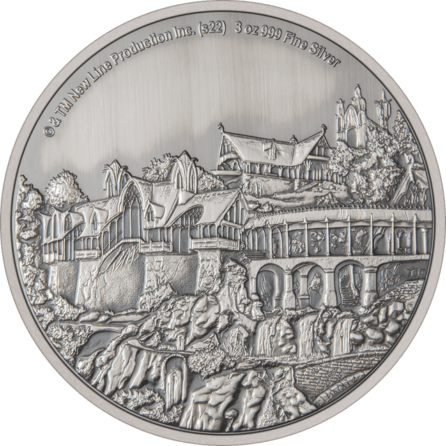 THE LORD OF THE RINGS™ - Rivendell 3oz Silver Coin - New Zealand Mint