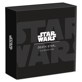 Star Wars™ - Death Star™ 3oz Silver Coin Featuring Custom-Designed Outer Box With Brand Imagery.