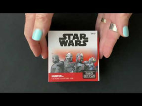 YouTube Unboxing of Star Wars™ The Bad Batch™ - Hunter 1oz Silver Coin.