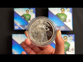 YouTube Unboxing of GREEN LANTERN™ Classic 1oz Silver Coin.