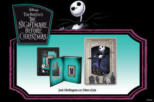 Spooky Silver Coin Celebrates Jack Skellington from Disney’s The Nightmare Before Christmas