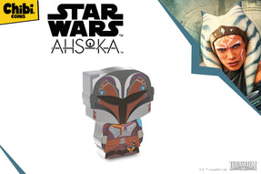 This 1oz pure silver Chibi® Coin honours Sabine Wren, as the first release in our new Star Wars: Ahsoka™ series. Coloured and shaped, the coin resembles the Rebel artist in her iconic Mandalorian armor and Nite Owl helmet.