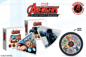 As part of our prestigious Avengers 60th anniversary coin series, we are thrilled to present two magnificent additions, Thor and Black Panther! Made from 1oz pure silver, the coins show the champions in striking colour.