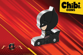 DC announced that BATMAN™ from the 1989 film of the same name, would be appearing on our screens in the latest The Flash film! So of course, we had to celebrate with this MEGA-size 2oz pure silver Chibi® Coin!