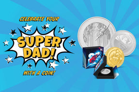 Looking for a unique gift that makes Dad feel like a hero? Our commemorative SUPERMAN™ 85th anniversary pure silver and gold coins are here to save the day! Every limited-edition coin is fully engraved and showcase him in all his heroic glory.