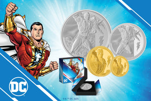 Shazam's Power in Your Hands: Silver and Gold Coins Await!