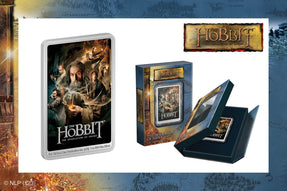 Our poster coin series for THE HOBBIT™ continues with the second film in the trilogy, The Desolation of Smaug, on 1oz of pure silver! This stunning keepsake displays the 2013 film’s theatrical poster in eye-catching colour.