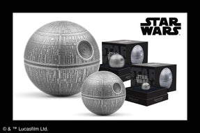 Presenting the epitome of elegance and power – the Death Star™ pure silver spherical coins. These limited-edition 3D collectibles are intricately engraved and inspired by a galaxy far, far away, making them a visual delight.