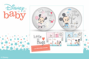 Disney Little Hugs Silver Coins — A Token of Love for New Parents!