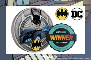 1997 Batmobile Coin Wins BEST GEEKY GIFT: COLLECTIBLES!