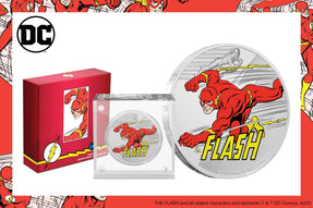 THE FLASH™ on Final JUSTICE LEAGUE™ 60th Anniversary Coin - New Zealand Mint