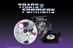 Surrender to the Merciless Megatron! New Transformers Coin. - New Zealand Mint