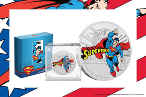 SUPERMAN™ on fourth JUSTICE LEAGUE™ 60th Anniversary Coin - New Zealand Mint