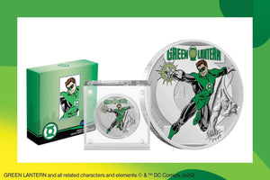 JUSTICE LEAGUE™ turns 60! Get a GREEN LANTERN™ Pure Silver Coin Memento