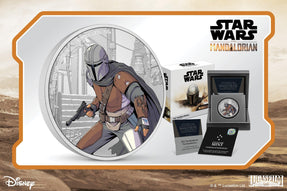 Formidable Bounty Hunter, The Mandalorian™, on New Silver Coin! - New Zealand Mint