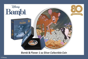 Bambi & Flower on 80th Anniversary Memento! - New Zealand Mint