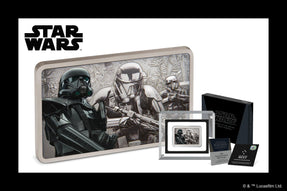 Menacing Death Trooper™ on Pure Silver Collectible Coin - New Zealand Mint