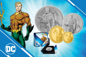 Great Atlantis! AQUAMAN™ Swims onto New DC Classic Coins! - New Zealand Mint