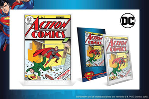 Pure Silver Foil Commemorates Second Comic Cover for SUPERMAN™!