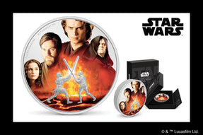 Obi-Wan and Anakin Face-Off on 3oz Silver Coin! - New Zealand Mint