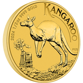 1/2oz Gold Bullion Coin Kangaroo Perth Mint
