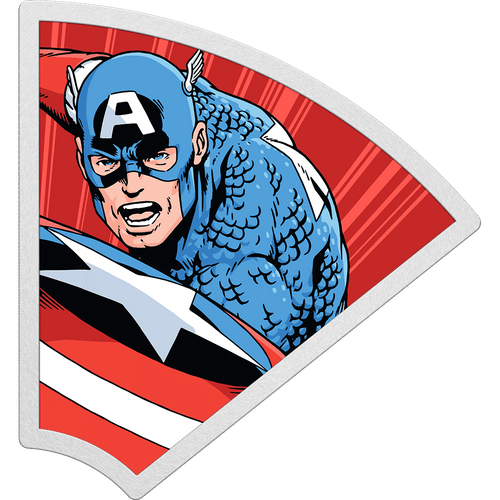 Marvel – Avengers 60th Anniversary – Captain America 1oz Silver Coin PLUS Collector’s Box.