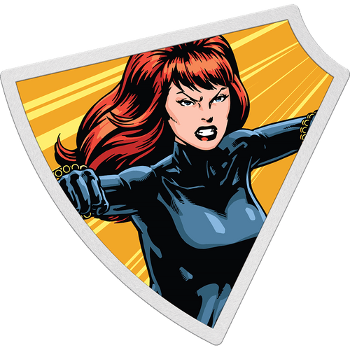 Commend the legacy of Black Widow with this exquisite 1oz pure silver coin. Features a colourful image of Black Widow. Worldwide release is limited to just 1,963, which reflects the year the Avengers assembled for the first time. - New Zealand Mint