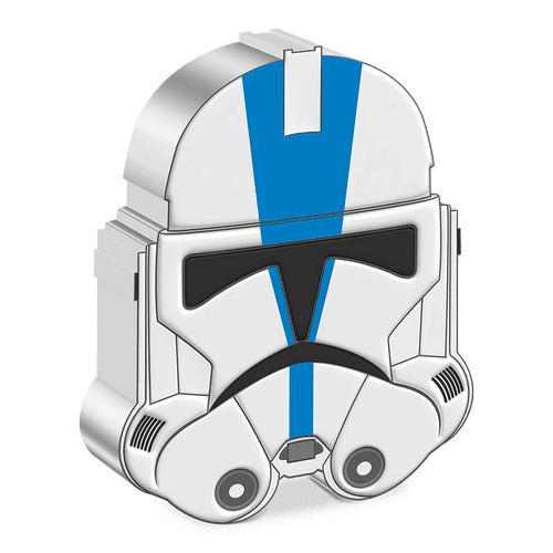 Celebrate two decades of Star Wars: Clone Wars™ with the 501st Legion Coin. This collectible shaped coin features the helmet of the 501st Legion clone troopers, led by Anakin Skywalker. Limited worldwide mintage of 668 (from 2,003 total). - New Zealand Mint