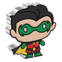 Embody the vigilante spirit with the ROBIN™ Chibi® Coin. An adorable representation of Batman’s crimefighting partner, ROBIN™. Uniquely shaped and coloured to show him in his red and green suit. Only 2,000 available worldwide! - New Zealand Mint