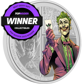 DC Villains – THE JOKER™ 1oz Silver Coin - 'Best Geeky Gift' Pop Insider 2023 Collectibles Winner.