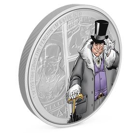 DC Villains – THE PENGUIN™ 1oz Silver Coin with Milled Edge Finish.