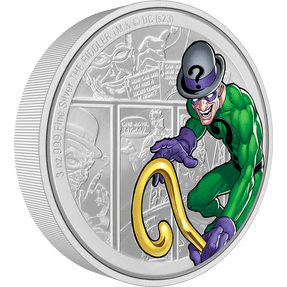 DC Villains – THE RIDDLER™ 3oz Silver Coin