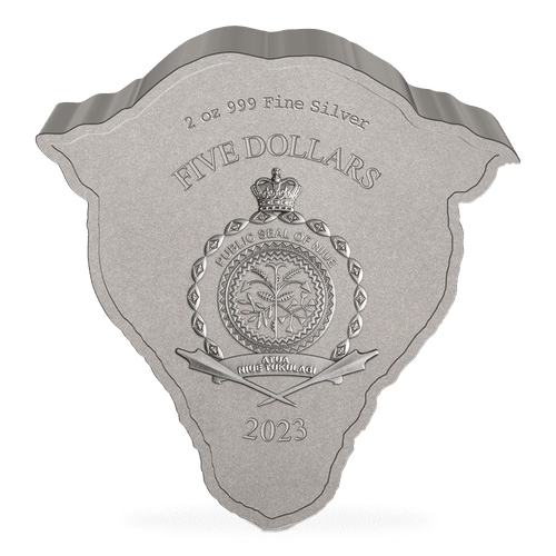 Public Seal of Niue Coat of Arms $5 2023 Obverse.