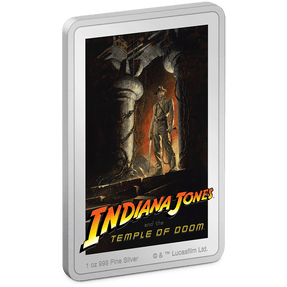If adventure has a name… it must be Indiana Jones! Rectangular coin features the iconic 1984 movie poster in colour, with a mirror-finish frame to give an epic shine. Limited mintage of 1,984 to reflect the film’s debut! - New Zealand Mint