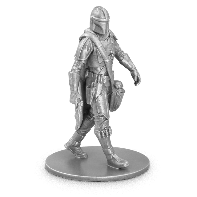 The Mandalorian™ – Series 1 150g Silver Miniature Walking and Holding His Weapon.