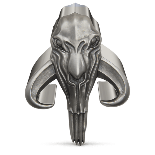 The Mandalorian™ – Mythosaur™ 2oz Silver Shaped Coin.